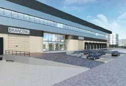 Afbeelding 2 101 Warehouses NL makelaar Nederland voorbeeld van distributiecentrum met link naar aanbod distributiecentrum DC EDC warehouse cross dock loods magazijn expeditie overslag opslag bedrijfs ruimte hal al dan niet met kraanbaan laadkuil loading docks te huur te koop om te huren /  kopen gelegen bij spoor container barge terminal en / of haven met kade terrein en / of vliegveld en / of rijksweg