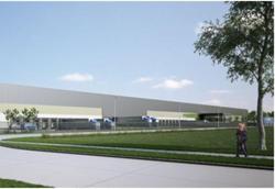 Afbeelding 6 101 Warehouses NL makelaar Nederland voorbeeld van distributiecentrum met link naar aanbod distributiecentrum DC EDC warehouse cross dock loods magazijn expeditie overslag opslag bedrijfs ruimte hal al dan niet met kraanbaan laadkuil loading docks te huur te koop om te huren /  kopen gelegen bij spoor container barge terminal en / of haven met kade terrein en / of vliegveld en / of rijksweg